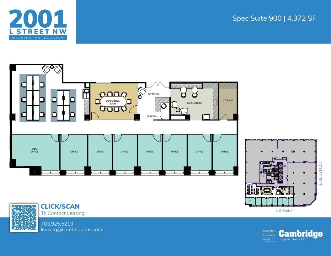 2001 L St NW, Washington, DC for lease Floor Plan- Image 1 of 1