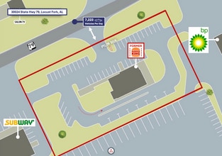30024 AL-79 Hwy, Locust Fork, AL - AERIAL  map view - Image1