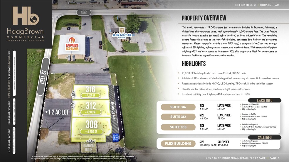 308-316 Bell St, Trumann, AR for lease - Building Photo - Image 2 of 6