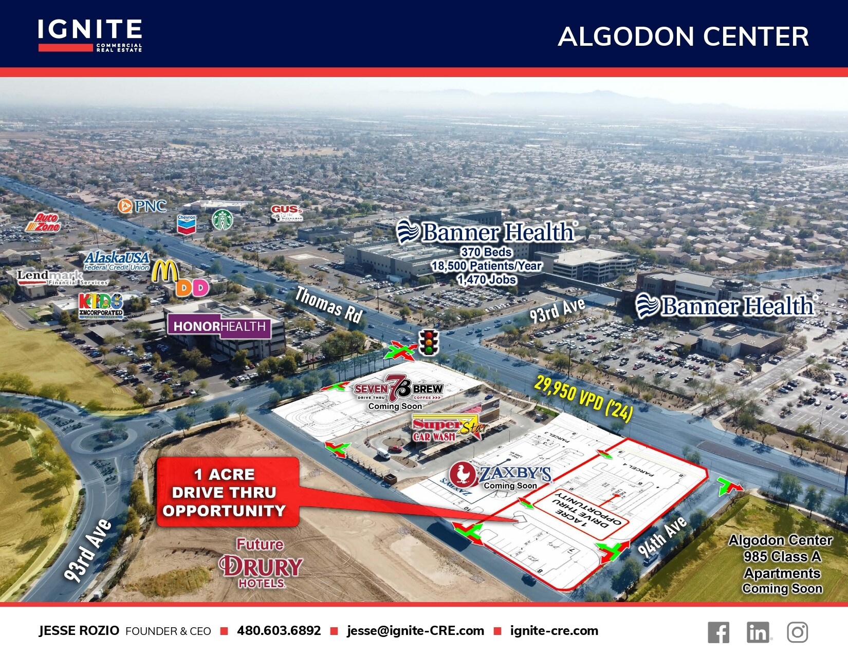 Loop 101 & W Thomas Rd, Phoenix, AZ à vendre Aérien- Image 1 de 6