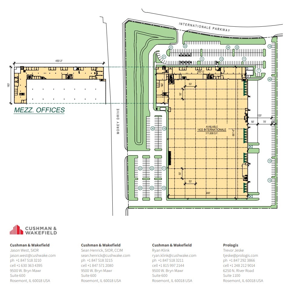 1433 Internationale Pky, Woodridge, IL à louer Plan de site- Image 1 de 1