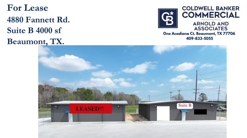 4880 Fannett Rd, Beaumont, TX for lease - Building Photo - Image 2 of 10