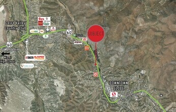 1100 N Broad St, Globe, AZ - AERIAL  map view