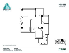 1231 Greenway Dr, Irving, TX à louer Plan d’étage- Image 1 de 1
