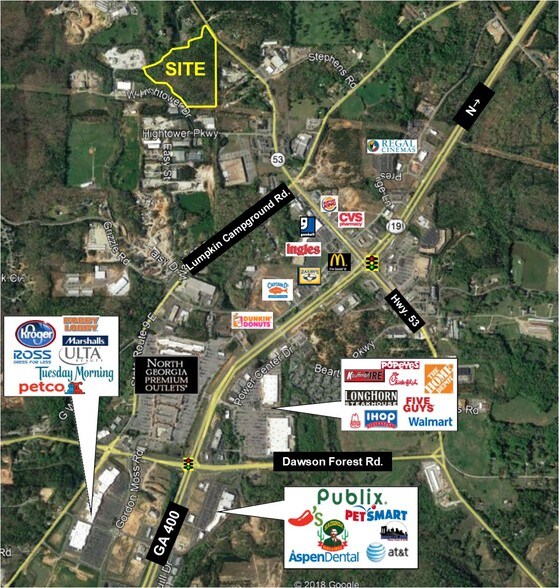 W Hightower Dr, Dawsonville, GA à vendre - Aérien - Image 2 de 2