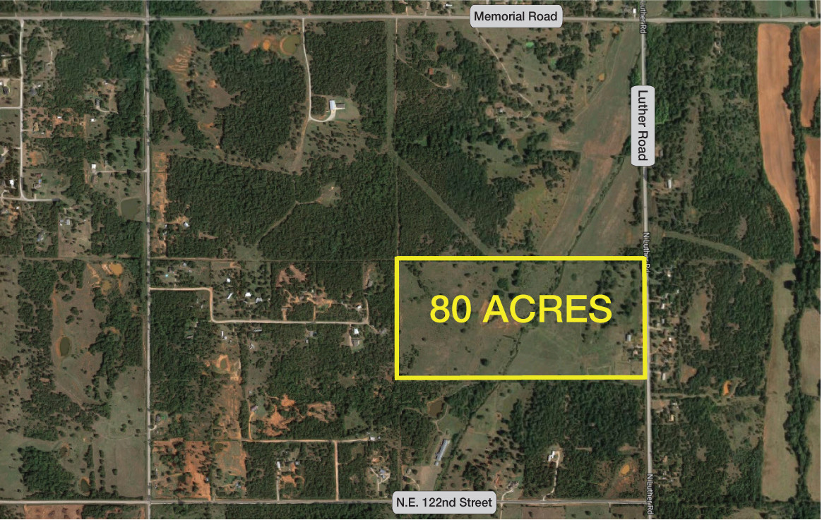 12700 N Luther Rd, Luther, OK for sale Aerial- Image 1 of 1