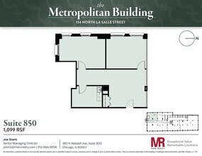 134 N LaSalle St, Chicago, IL à louer Plan d’étage- Image 1 de 1