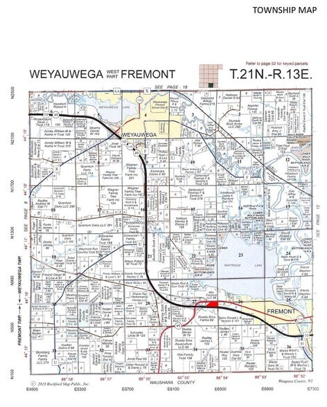 Brown Road, Fremont, WI for sale - Plat Map - Image 2 of 7