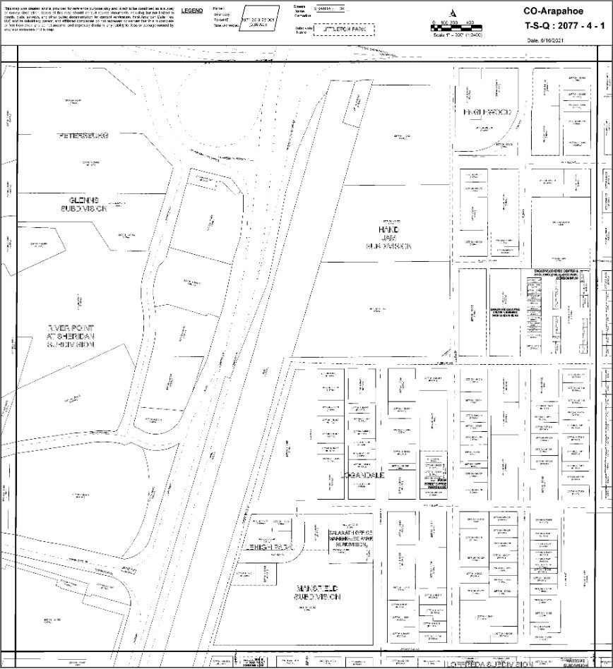 3600 S Jason St, Englewood, CO for sale Plat Map- Image 1 of 13