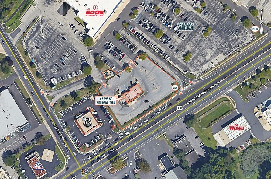 5011 Route 130, Delran, NJ à louer - Aérien - Image 2 de 5