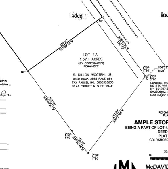 104 Tenth Pl, Goldsboro, NC for sale - Plat Map - Image 3 of 3