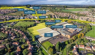 1-9 Flanshaw Ln, Wakefield, WYK - Aérien  Vue de la carte