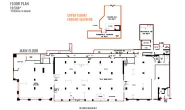 18 W Broadway, Vancouver, BC à louer Plan d’étage- Image 2 de 3