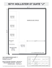 16721 Hollister St, Houston, TX à louer Plan de site- Image 1 de 2