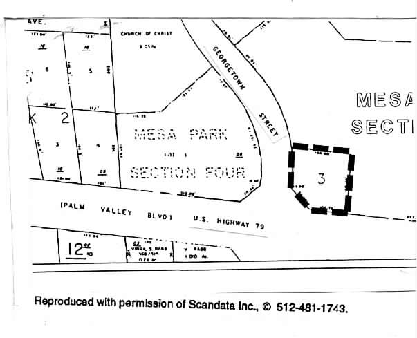 902 Palm Valley Blvd, Round Rock, TX à louer - Plan cadastral - Image 2 de 3