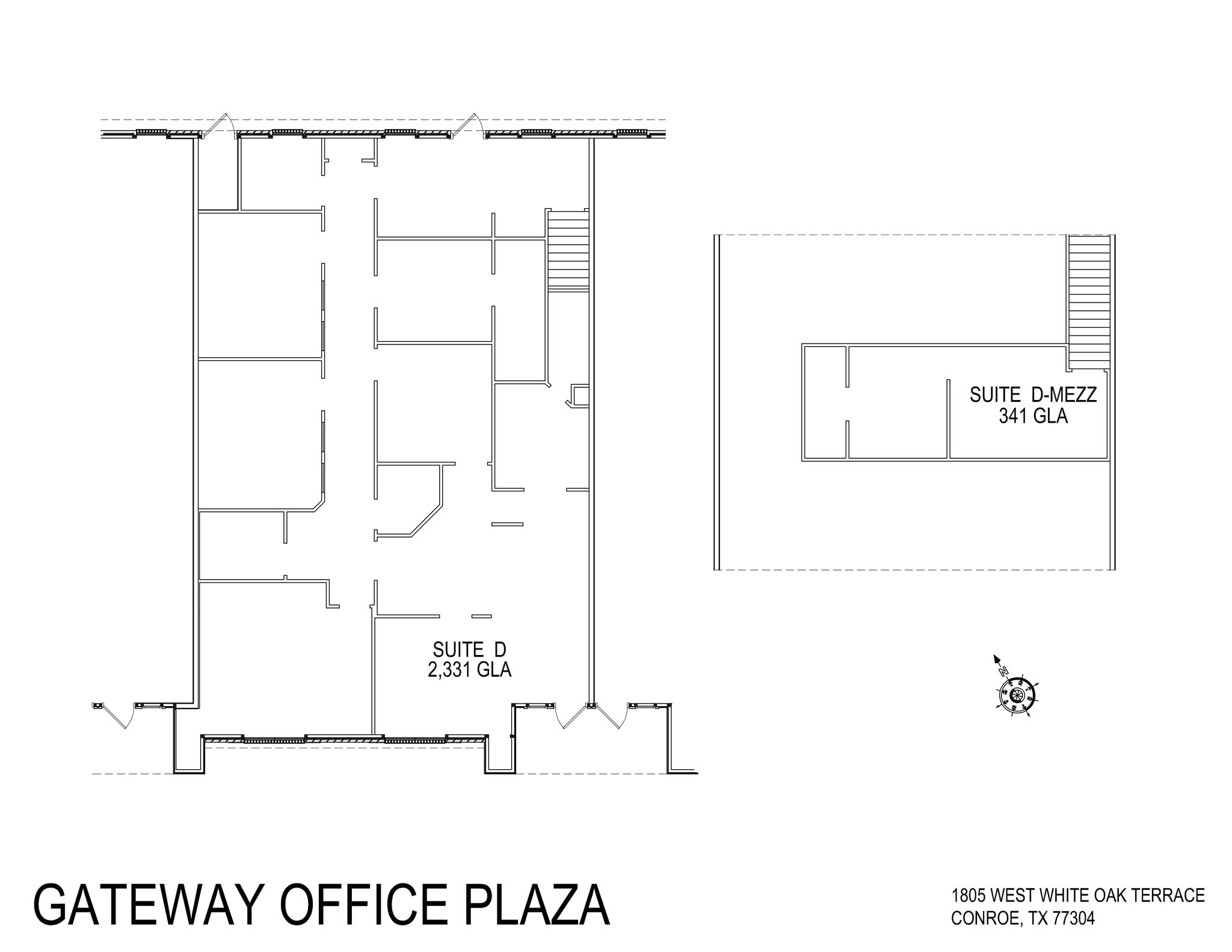 1801 W White Oak Ter, Conroe, TX for lease Site Plan- Image 1 of 2