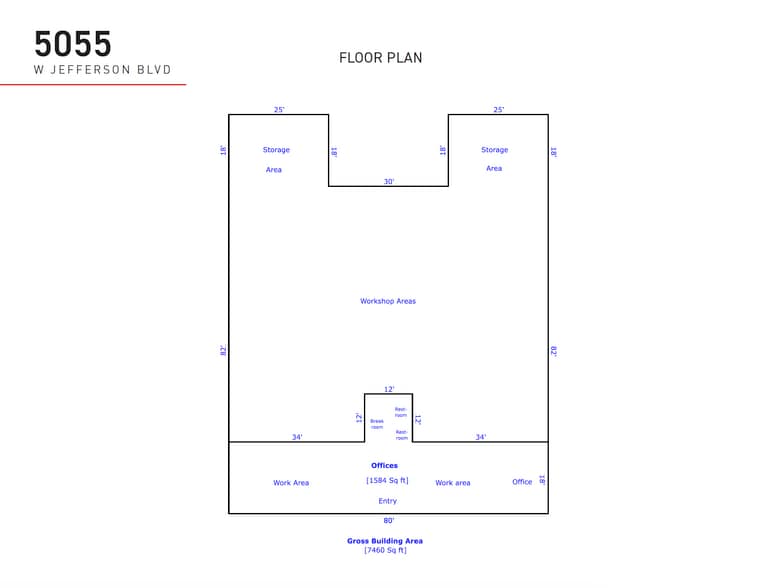 5055 W Jefferson Blvd, Los Angeles, CA for sale - Floor Plan - Image 3 of 7