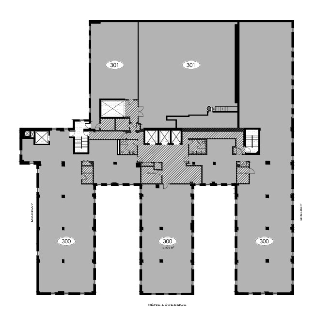 1425 Boul René-Lévesque O, Montréal, QC à louer Plan d  tage- Image 1 de 1