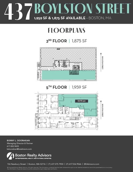 437 Boylston St, Boston, MA for lease - Floor Plan - Image 2 of 8