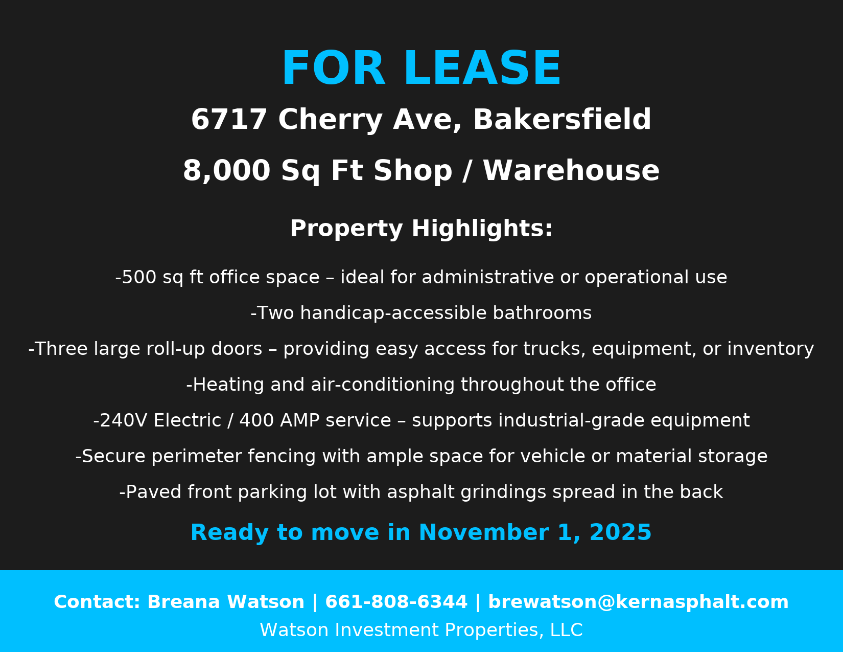 6717 Cherry ave, Bakersfield, CA à louer Autre- Image 1 de 1