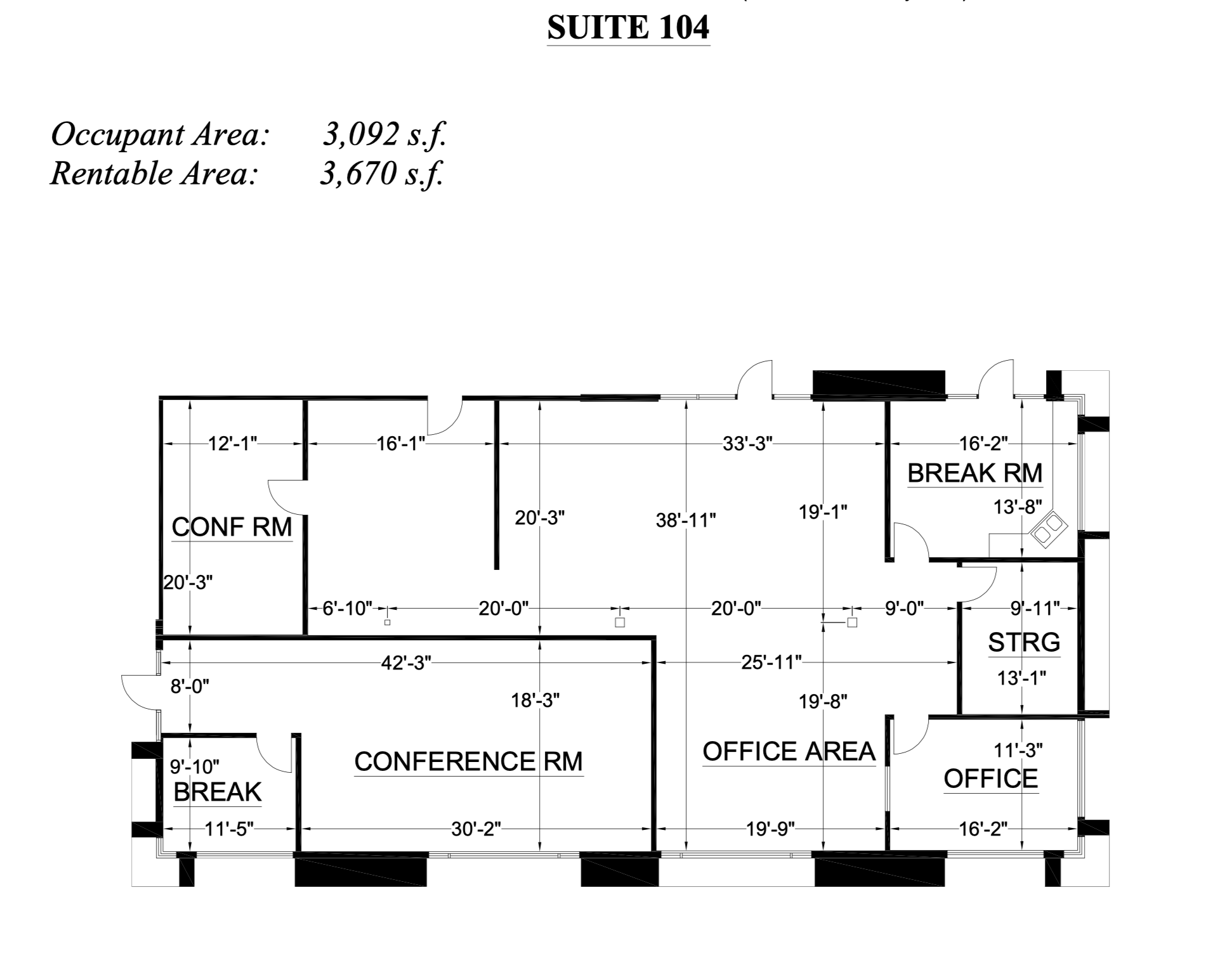 3821 W Charleston Blvd, Las Vegas, NV for lease Floor Plan- Image 1 of 6