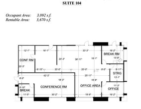 3821 W Charleston Blvd, Las Vegas, NV for lease Floor Plan- Image 1 of 6