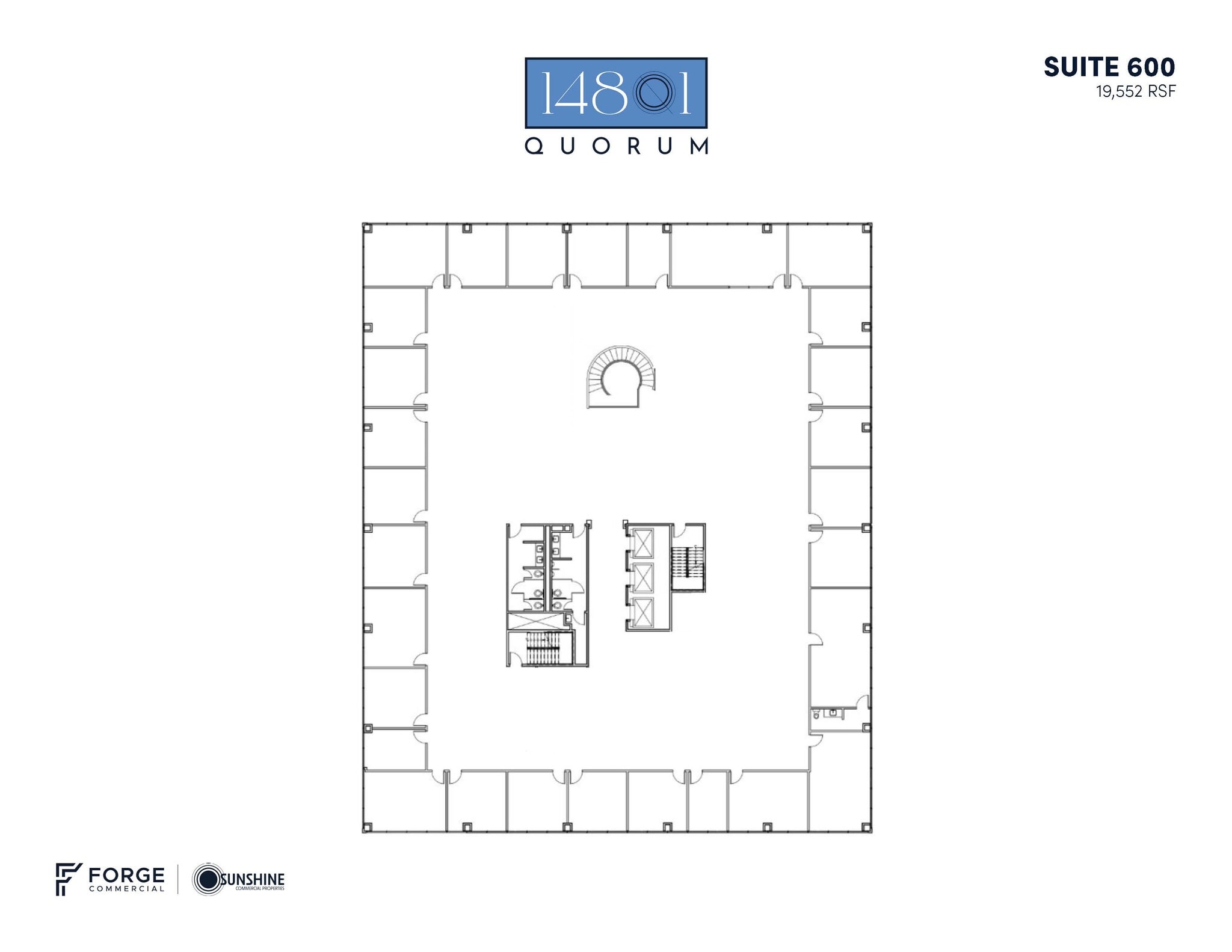 14801 Quorum Dr, Addison, TX à louer Plan d’étage- Image 1 de 1