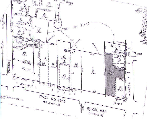 17323 Ventura Blvd, Encino, CA à louer - Plan cadastral - Image 2 de 15