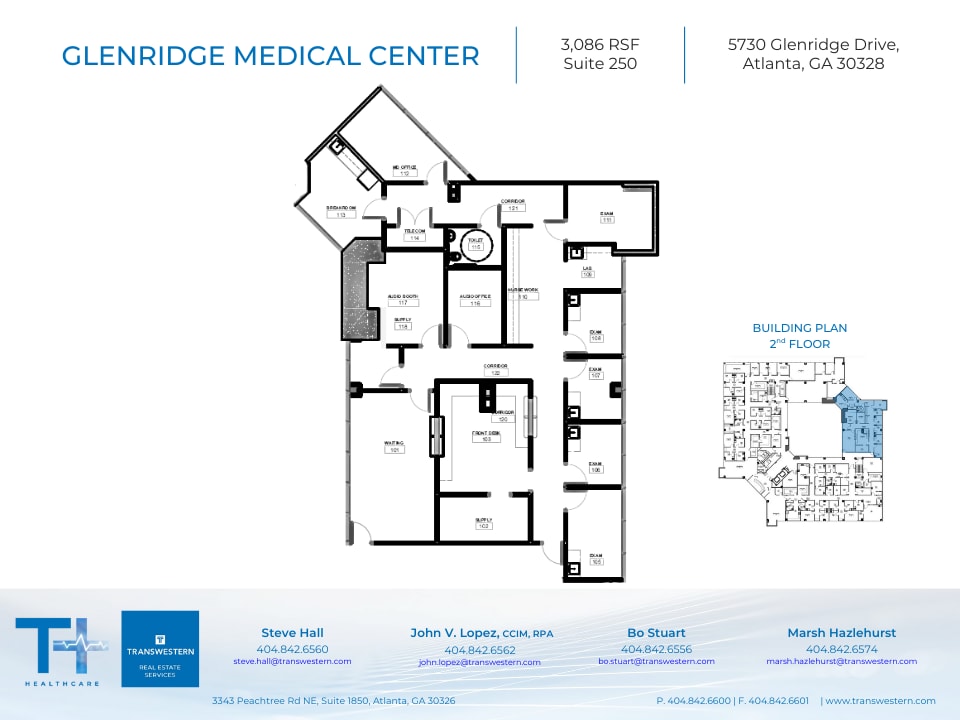 5730 Glenridge Dr NE, Atlanta, GA à louer Plan d’étage- Image 1 de 2