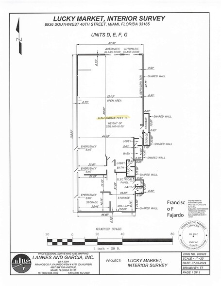 8318-8320 Bird Rd, Miami, FL à louer - Plan de site - Image 3 de 4