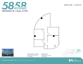 5858 Westheimer Rd, Houston, TX à louer Plan d’étage- Image 1 de 2