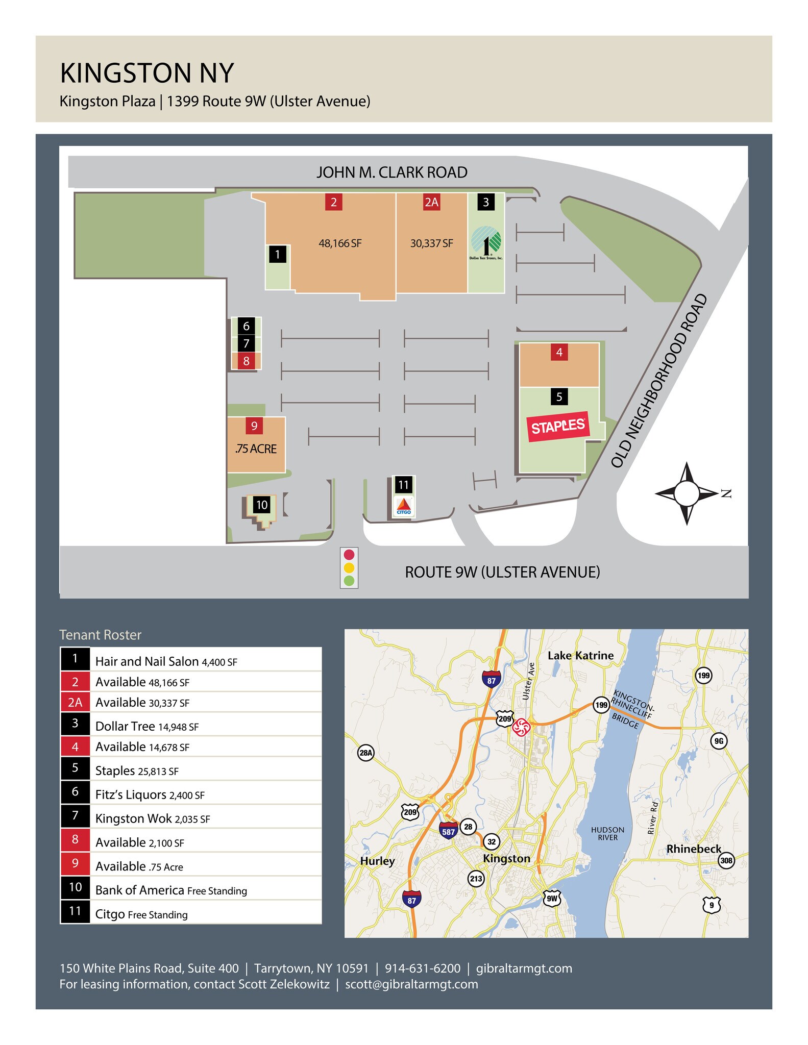 1355-1379 Ulster Ave, Kingston, NY à louer Photo du bâtiment- Image 1 de 9