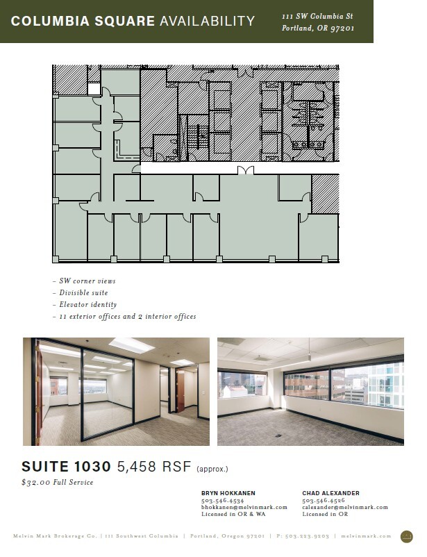 111 SW Columbia St, Portland, OR à louer Plan d’étage- Image 1 de 7