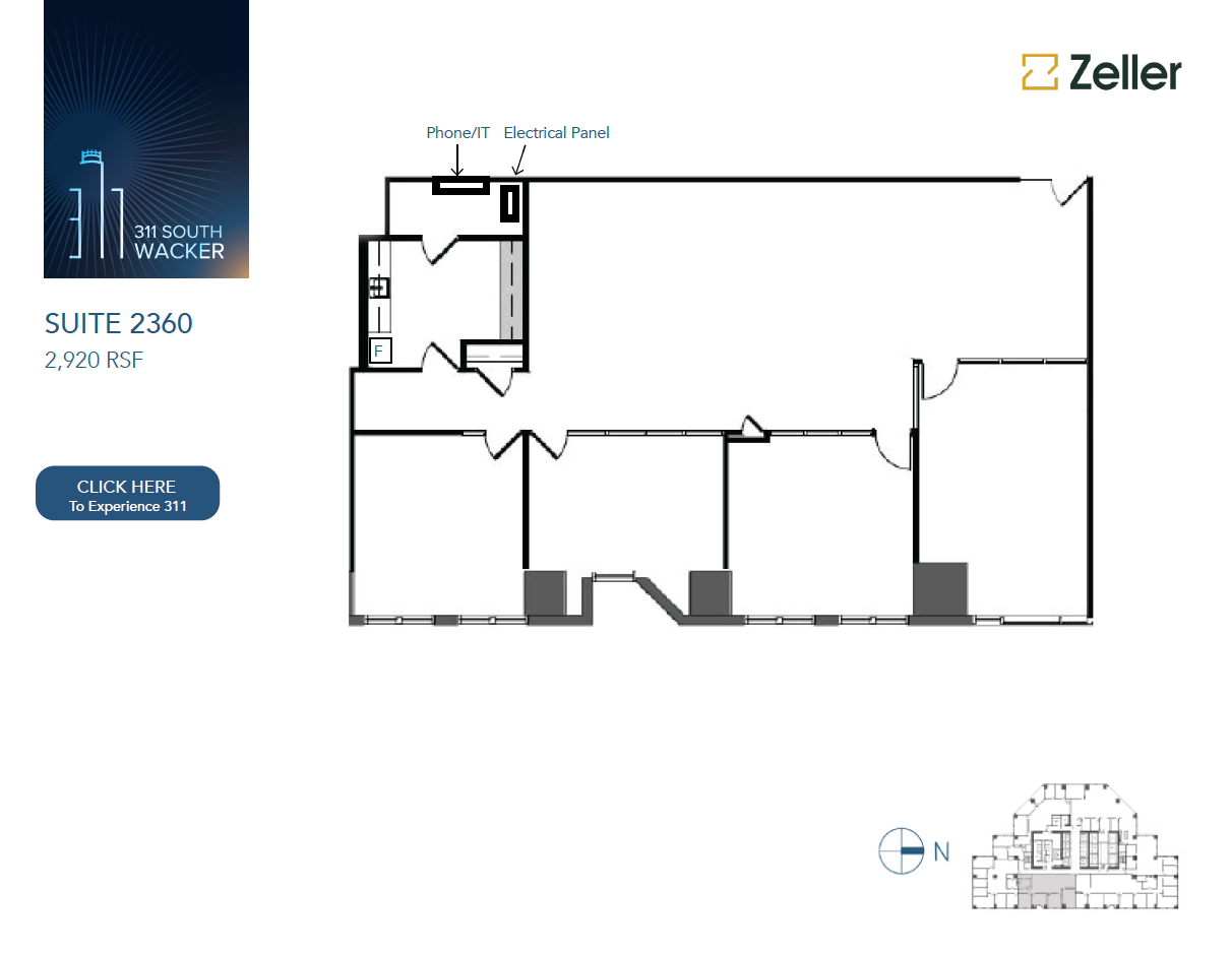 311 S Wacker Dr, Chicago, IL for lease Floor Plan- Image 1 of 2