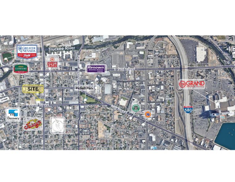 215-250 S Wells Ave, Reno, NV à louer - Aérien - Image 3 de 3