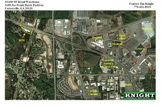 1189 Joe Frank Harris Pky, Cartersville, GA - AERIAL  map view - Image1