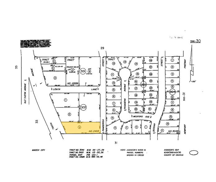 1819 N Tustin Ave, Santa Ana, CA for sale - Plat Map - Image 1 of 1