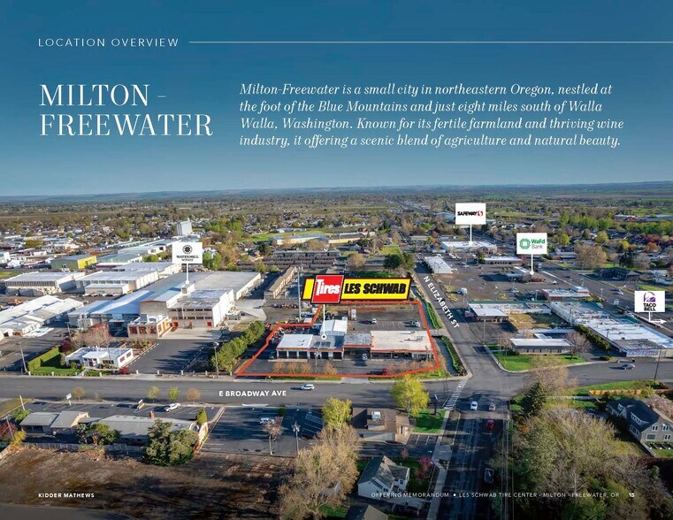 609 E Broadway Ave, Milton-Freewater, OR à vendre - Aérien - Image 3 de 6