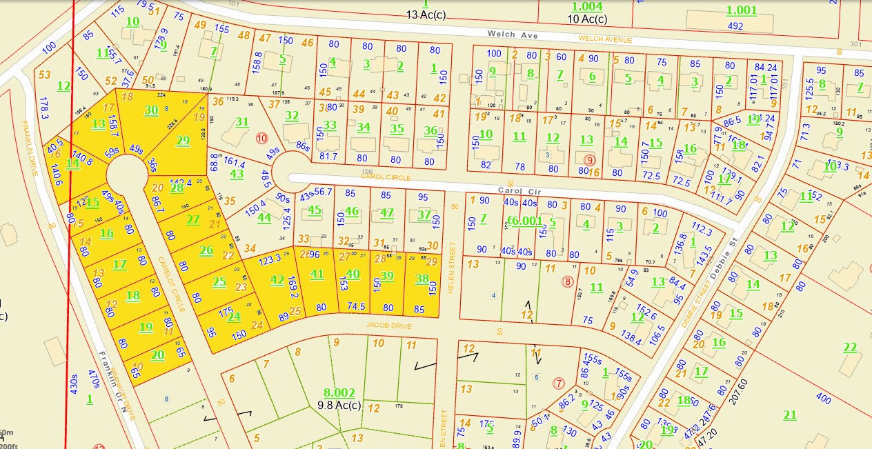 Camelot Circle, Talladega, AL à vendre Plan cadastral- Image 1 de 5