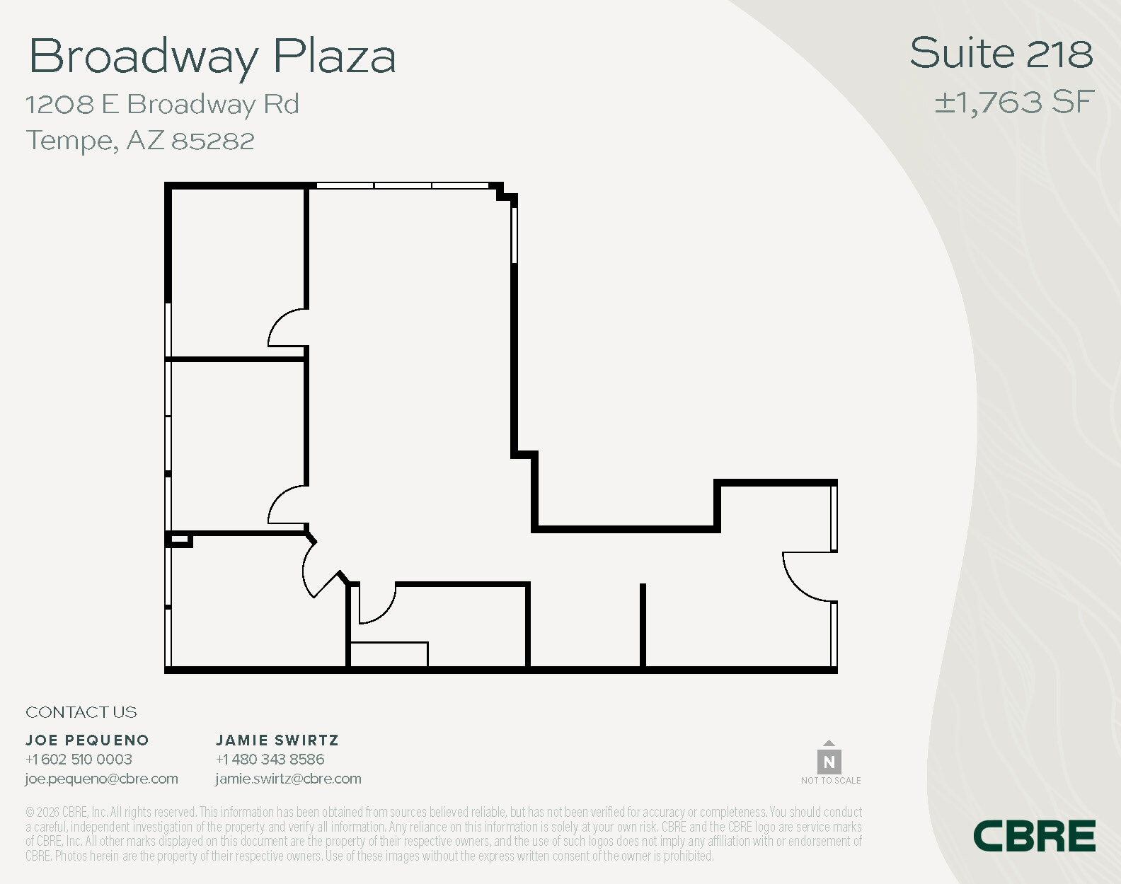 1232 E Broadway Rd, Tempe, AZ à louer Plan d’étage- Image 1 de 1