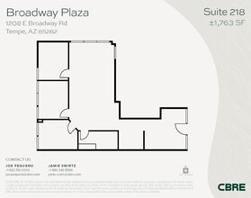 1232 E Broadway Rd, Tempe, AZ à louer Plan d’étage- Image 1 de 1