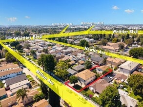 7751-7753 Milton Ave, Whittier, CA - Aérien Vue de la carte - Image1