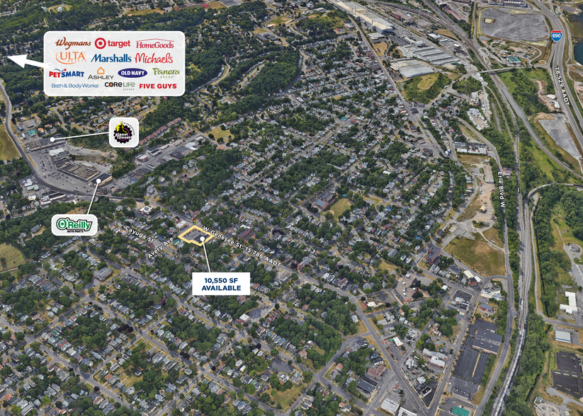 1819 W Genesee St, Syracuse, NY for lease - Aerial - Image 2 of 2