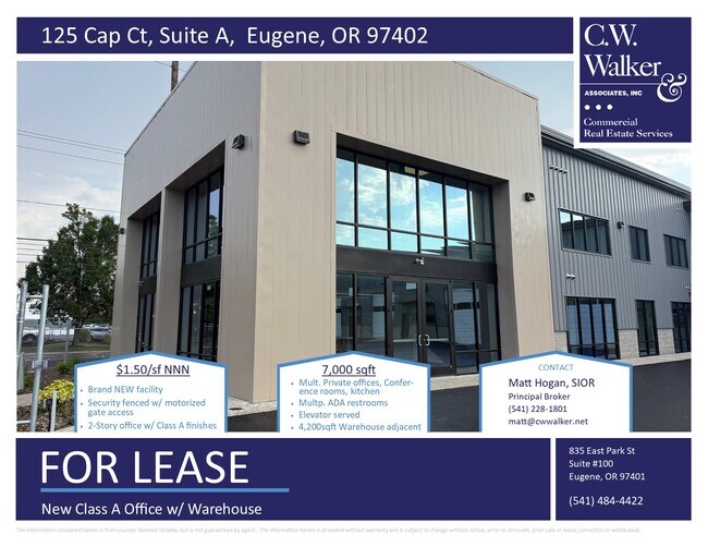 Plus de détails pour 125 Cap Ct, Eugene, OR - Bureau, Industriel à louer