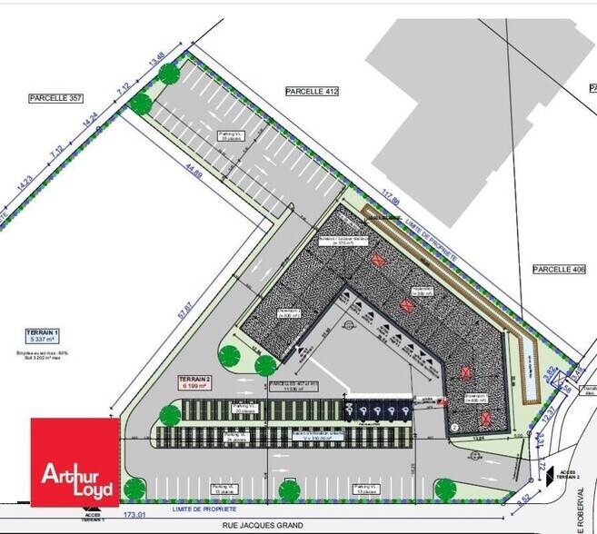 Retail in Nogent-le-Phaye for lease - Site Plan - Image 3 of 3