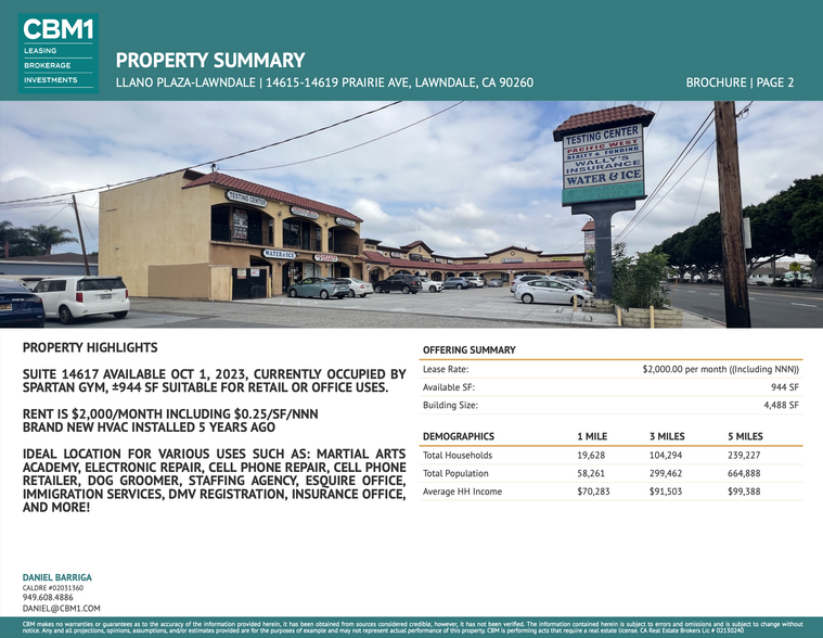 14617 Prairie Ave, Lawndale, CA for lease - Building Photo - Image 2 of 7