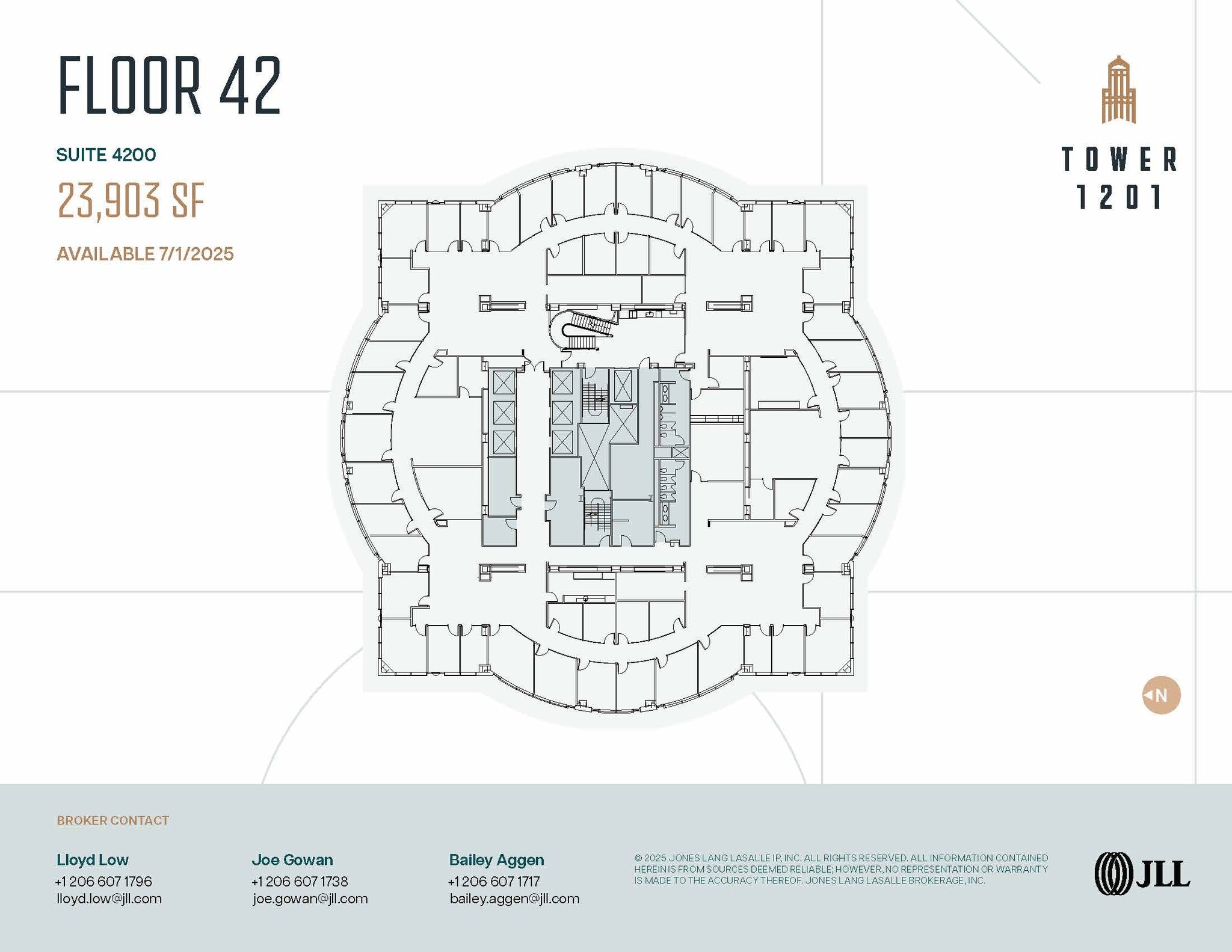 1201 3rd Ave, Seattle, WA for lease Floor Plan- Image 1 of 1