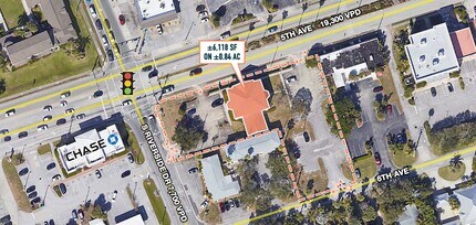 441-445 5th Ave, Indialantic, FL - Aerial  map view