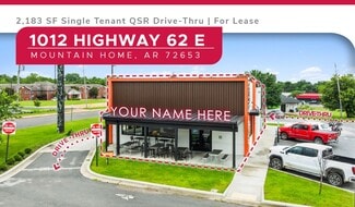 Plus de détails pour 1012 Highway 62 E, Mountain Home, AR - Commerce de détail à louer