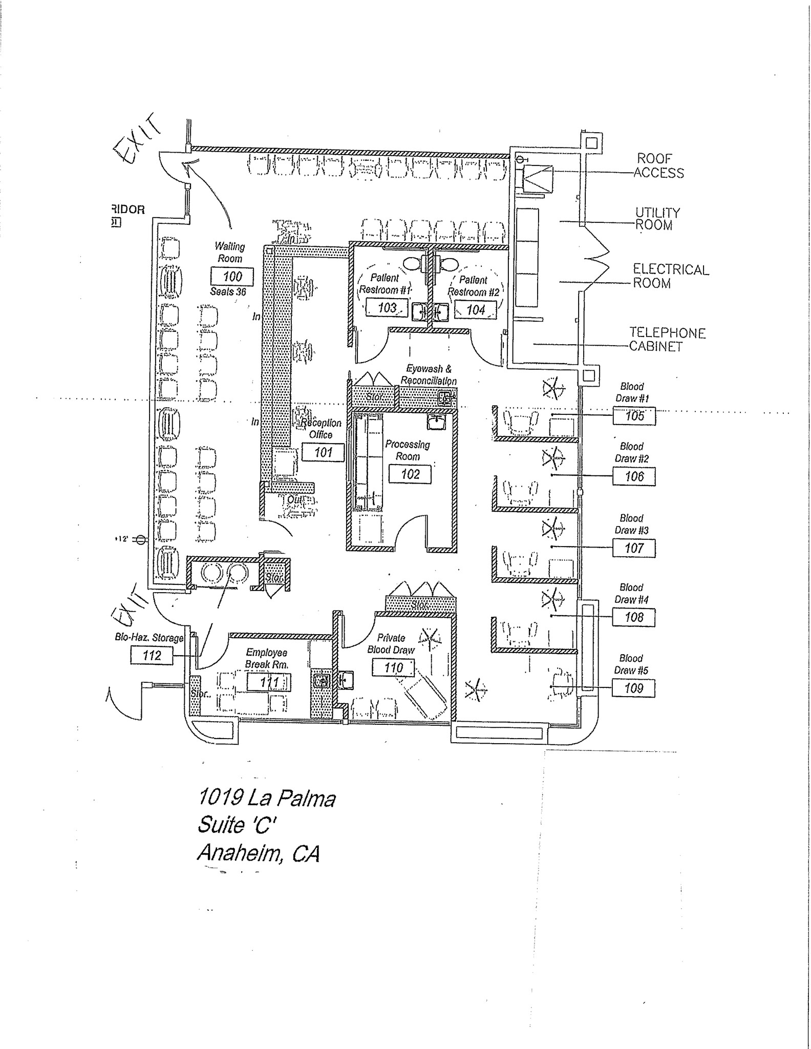 1019 W La Palma Ave, Anaheim, CA à louer Plan de site- Image 1 de 1